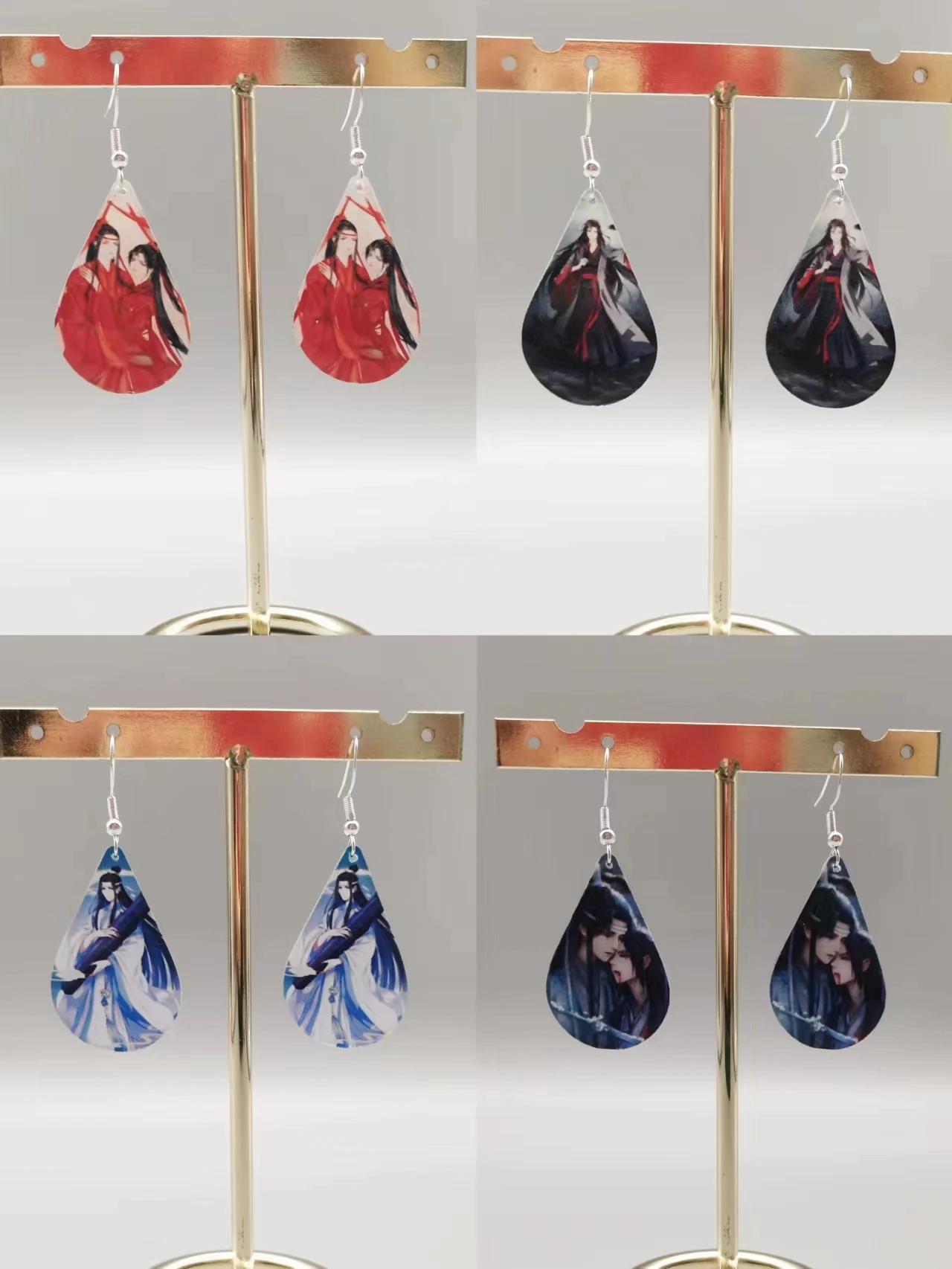 

mdzs Earrings Accessories Kawaii Cartoon Grandmaster of Demonic Cultivation Earrings for Women Custom Gifts for Friends
