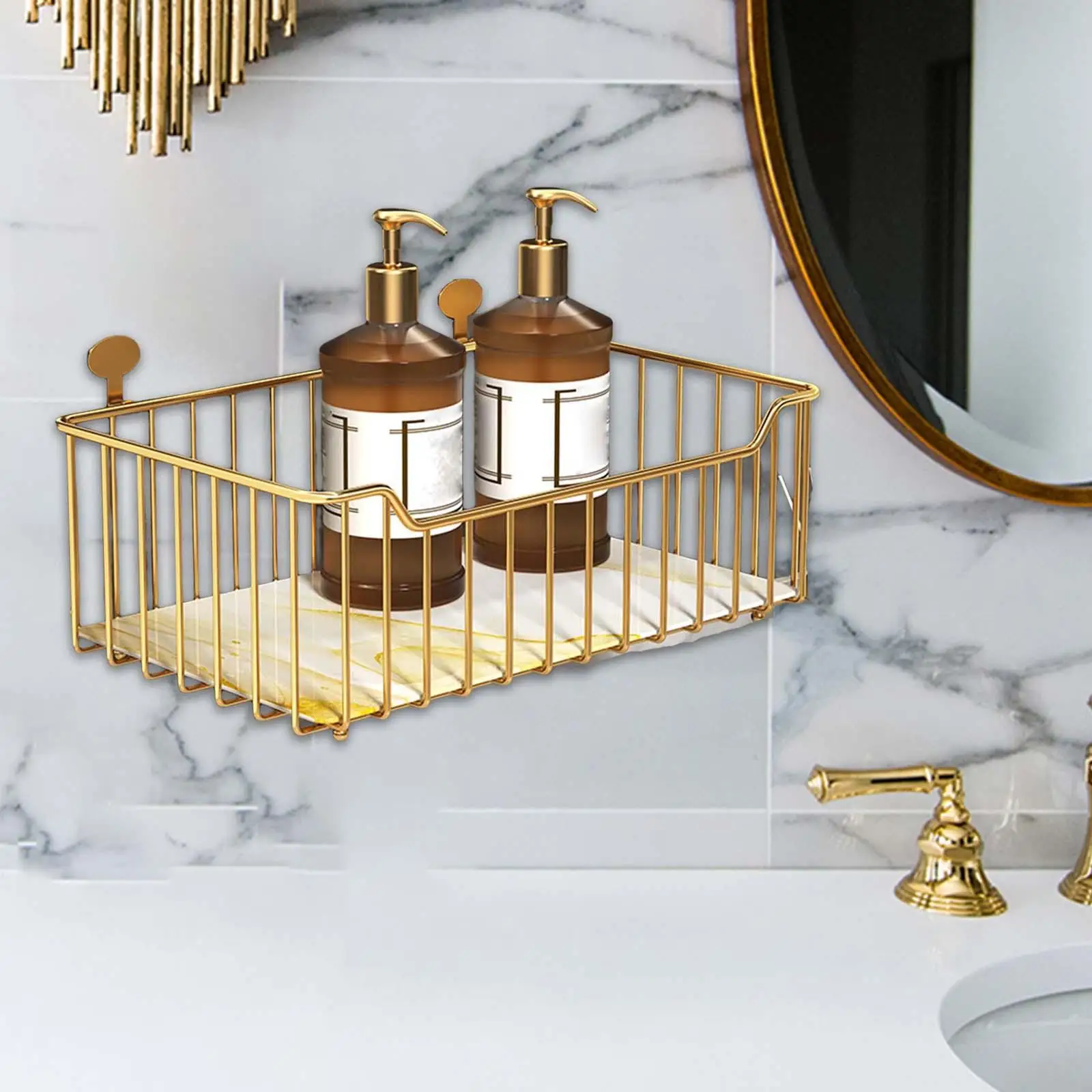 

Shower Rustproof Countertop Shower Organizer for Shower Bathroom