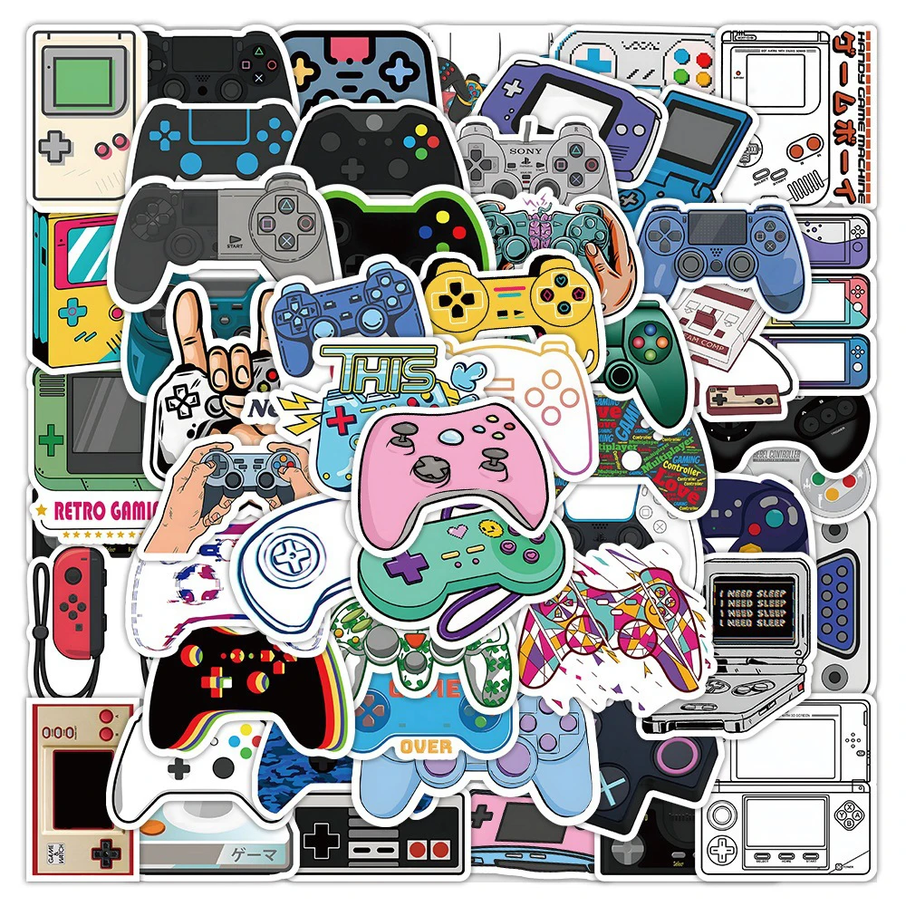 10/30/50pcs Cool Vintage Video Game Cartoon Stickers Decal Laptop Motorcycle Car Skateboard Luggage Phone Funny Sticker Kid Toy