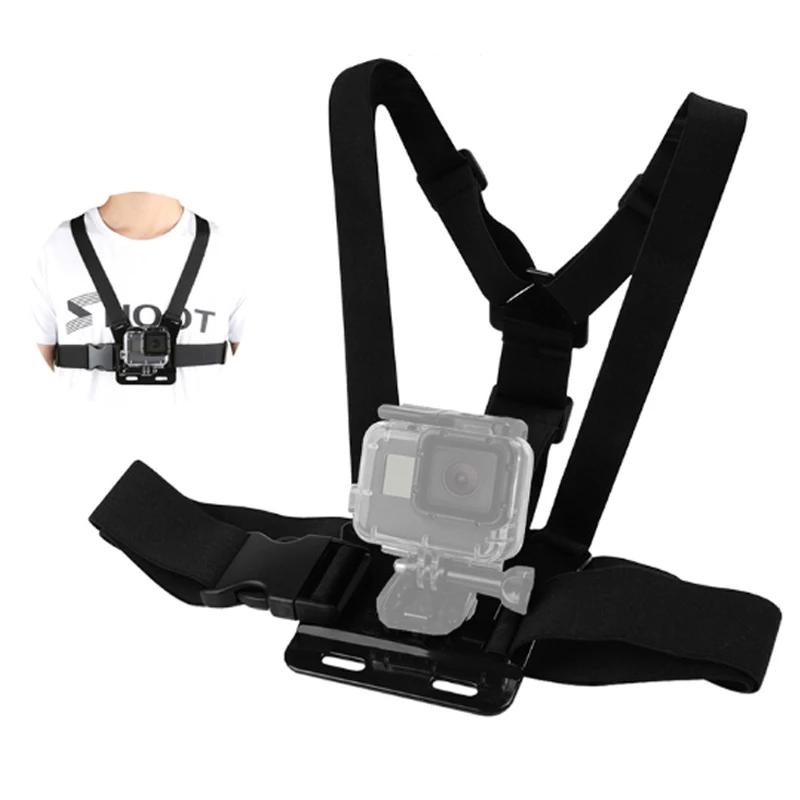 

Chest Strap mount belt for Gopro hero 9 8 7 6 5 4 Insta360 R X2 DJI OSMO Action camera Harness for Go Pro SJCAM EKEN Accessories
