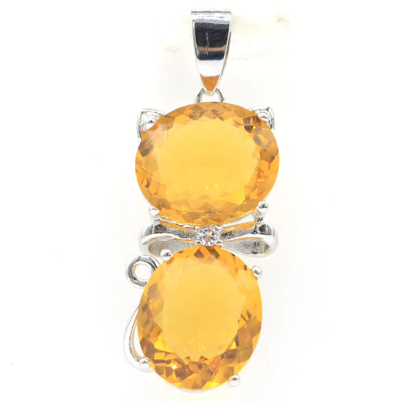 Кулон из серебра 4,8 пробы в виде милого кота, 37x14 мм, 925 г