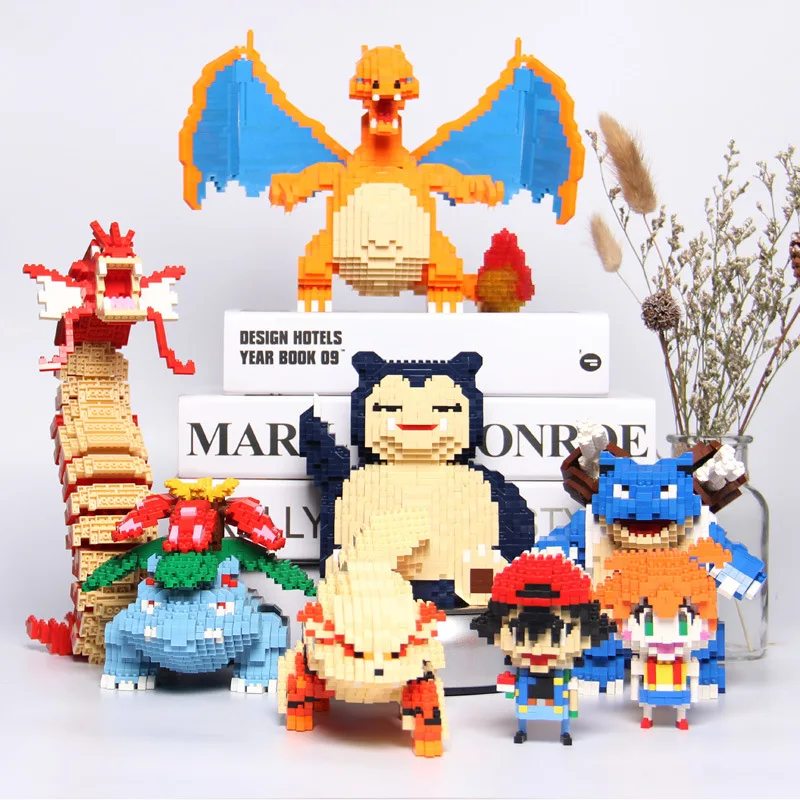 

1450-2100pcs Pokemon Blocks Monster Block Game DIY Mini Building Diamond Blocks Brick Kids Toys Gifts Micro Building Block