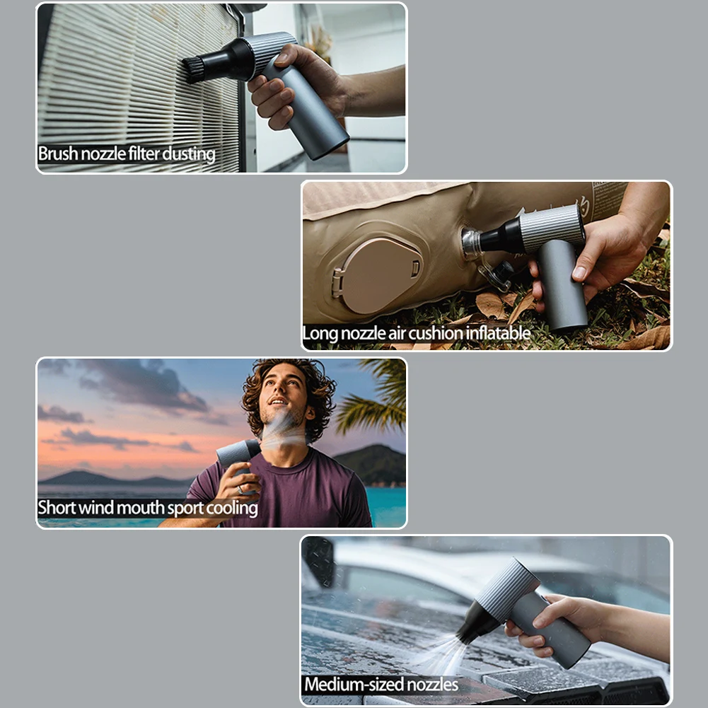 X7 Турбовентилятор Мини-турбореактивный вентилятор Violent Turbofan USB Перезаряжаемый 40