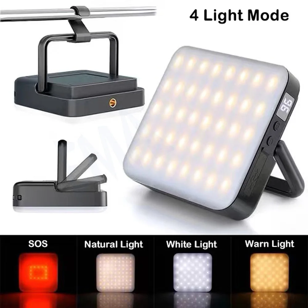 

Tent Work 4 Lighting Lamp 13500mah Powerful For Camping Emergency Portable Fishing Solar Lantern Hiking Outdoor Light Modes