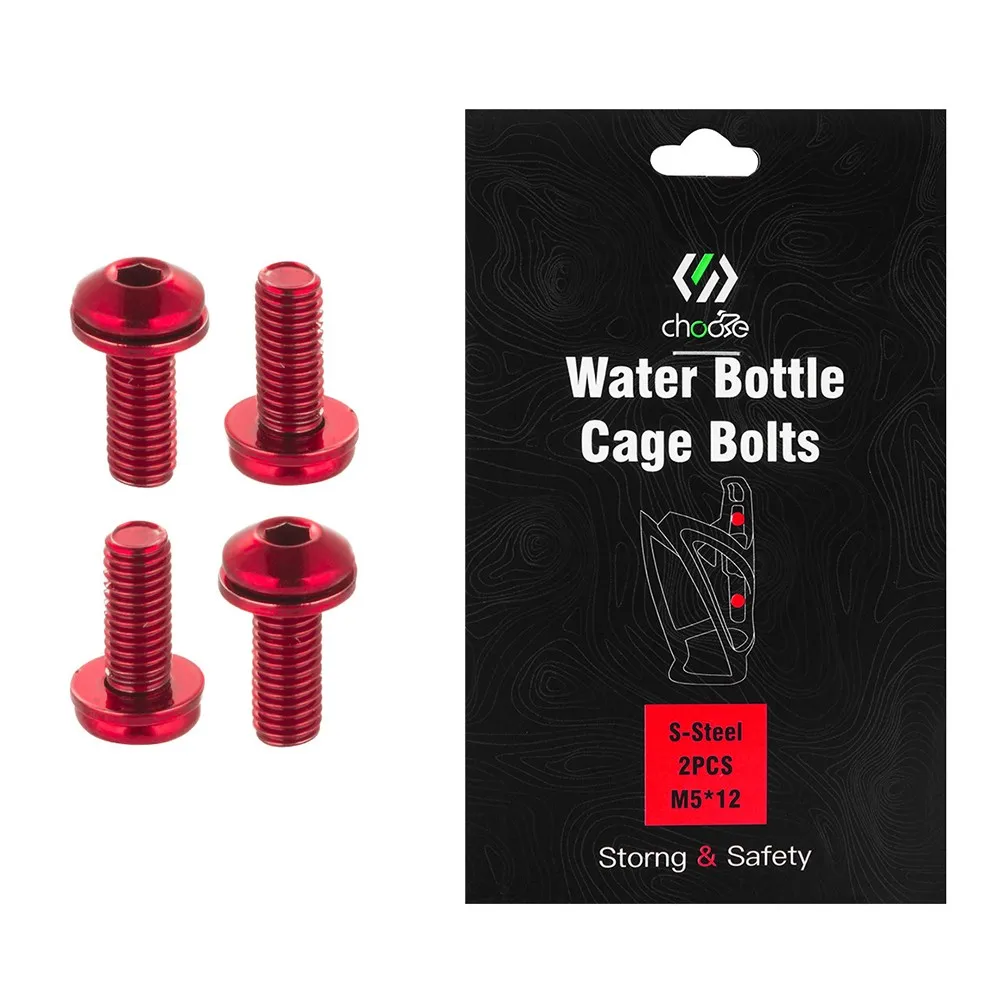 

4 шт., титановые болты M5x12 для бутылки велосипеда