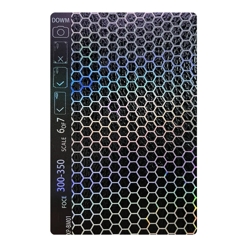 Vormir 50 Pcs Shiny Leather Smartphone Skin Sticker Embossed Print Black Back Housing Cover Protective Films for Cutting Machine