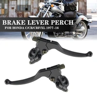 1pc2pc black leftright front motorcycle motorbike brake lever perch clutch for honda ccrcrfxl 1977 2011 2012 2013 2014 2015