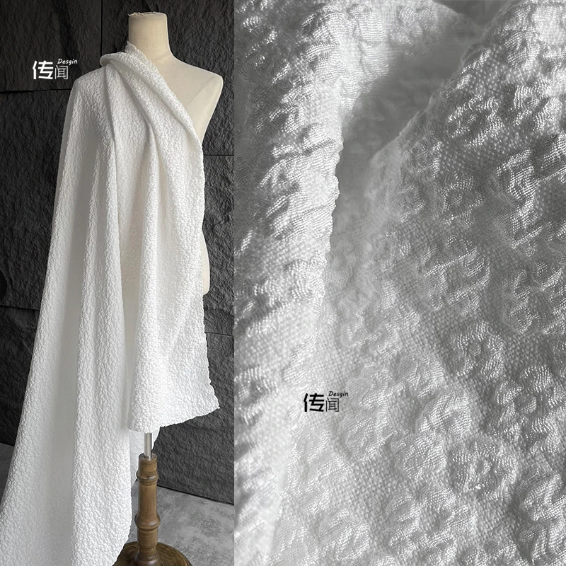 

Рельефная текстурная ткань, китайское плиссированное платье, дизайнерская оптовая продажа, ткань «сделай сам», метры, ткань для шитья одежды, полиэстер