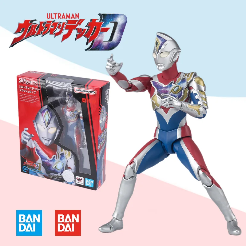 

Bandai Original BOX S.H.Figuarts SHF ULTRAMAN Decker FLASH TYPE full Action Anime PVC Figure model kit finished toy gift for kid