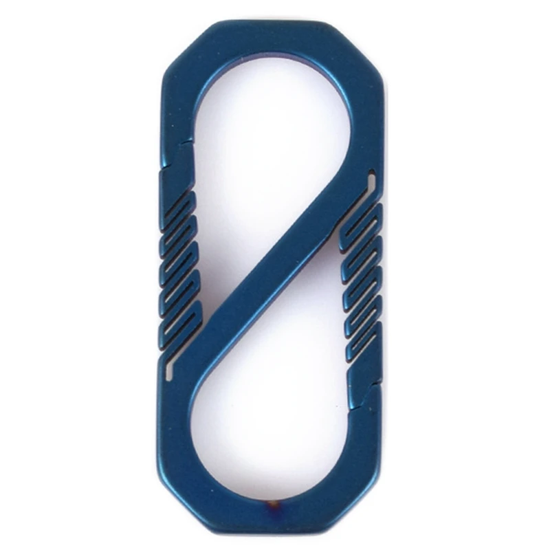 

Durable Titanium Alloy Keychain Car Key Holder Outdoor Carabiner Spring Snap Hook Clip Backpack Buckle