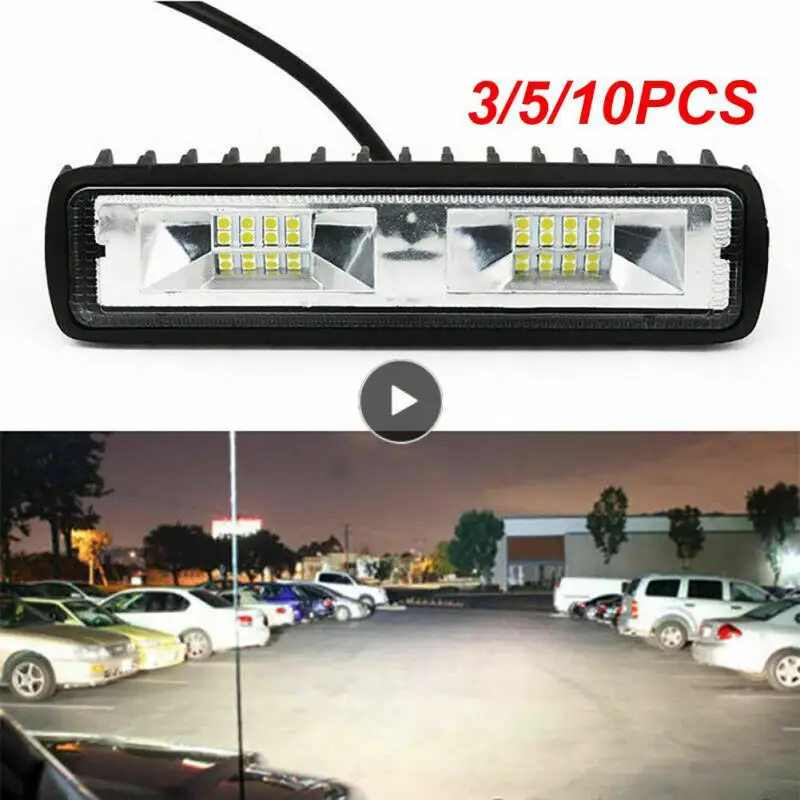 

3/5/10PCS Flood Spotlights Universal 48w Driving Fog Lamp Superbright Weatherproof Led Bar Work Light Car Accessories