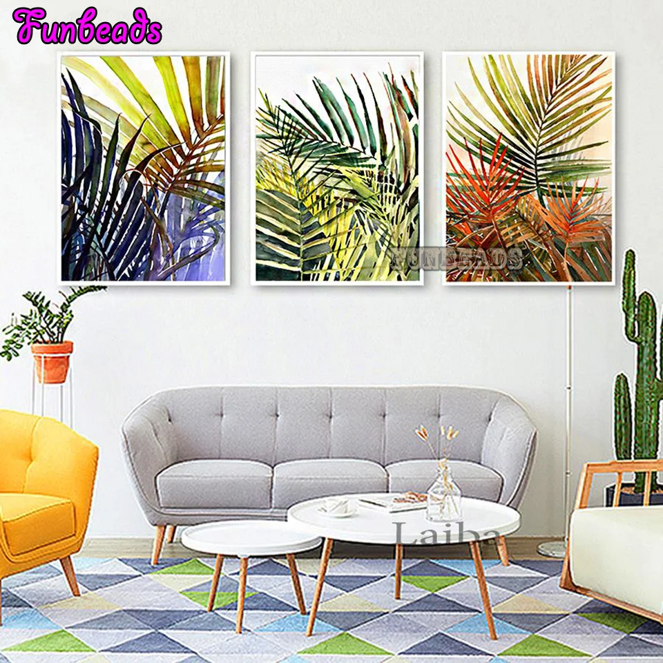 

3 шт./комплект, набор для алмазной вышивки «растения»