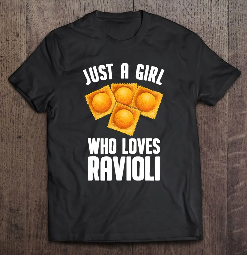 Крутой дизайн равиоли для девушек женщин равиоли тесто обернутая футболка одежда мужская футболка рубашки для мужчин одежда мужская футбо...