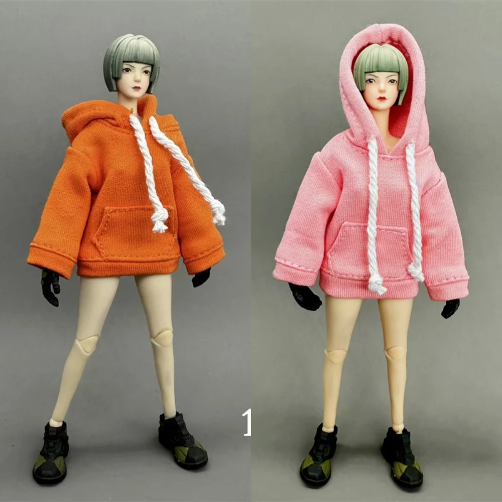 CJG-1227 1/12 масштаб женщина-солдат тренд простые повседневные толстовки на шнурке