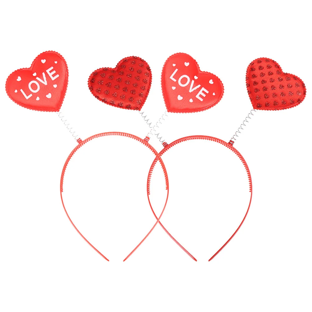 

Headband Heart Day Valentine Valentines Hair S Love Head Red Wedding Boppers Headbands Hairband Hoop Costume Cupid Accessories