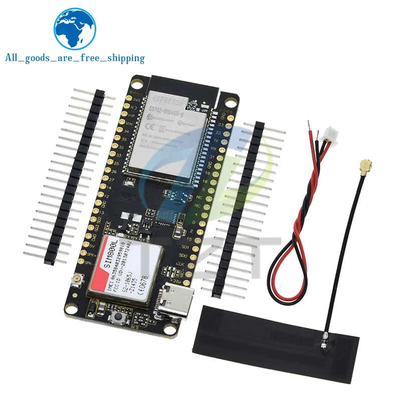 

TTGO T-Call V1.3 ESP32 Wireless Module SIM Antenna SIM Card SIM800L Module And GSM/GPRS Antenna for arduino