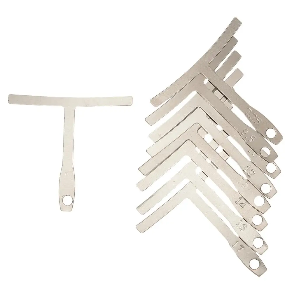

1set Guitar T-shaped & String Height Ruler Stainless Steel Guitar Builder Luthier Tools Bass Strings Repair Set Measure Tools
