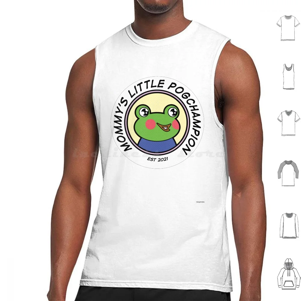 

Mommy'S Little Tank Tops Print Cotton Mommys Little Baby Gamer Frog Pog Poggers