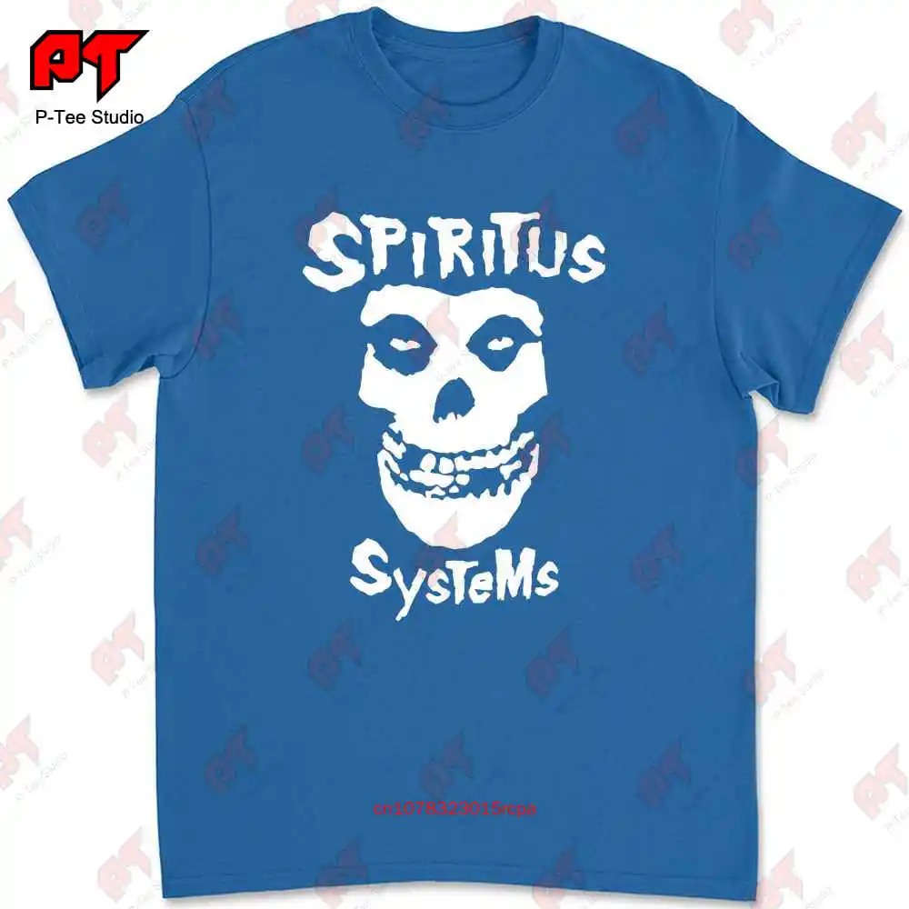 Футболка spirзуда системы Misfits логотип Mf черная белая Передняя Задняя S Размер L DKNU