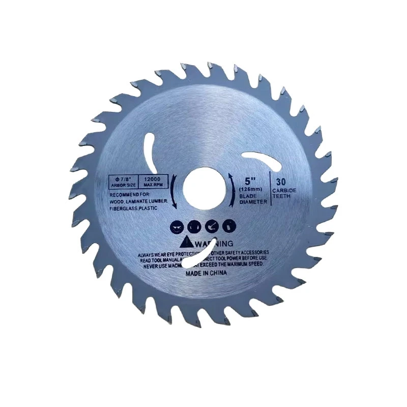 125 мм 5-дюймовое режущее полотно из твердого сплава по дереву, острое 30-зубное двустороннее пильное полотно, режущий диск, апертура 20 мм, высокое качество