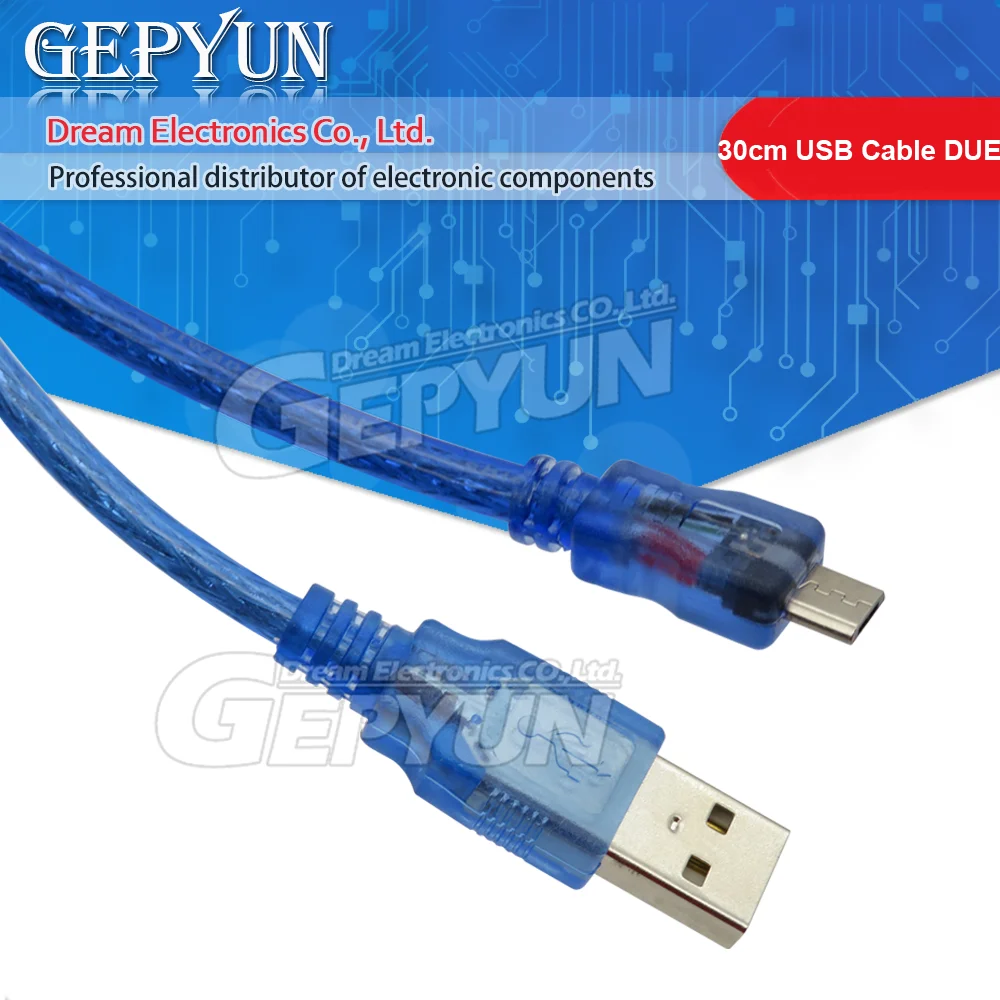 30 см USB-кабель для DUE Blue высокого качества Micro USB 0 3 м Arduino