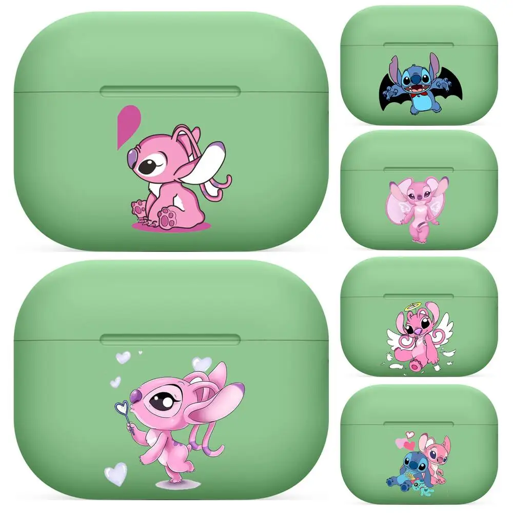 

Disney Stitch For Airpods pro 3 case Protective Bluetooth Wireless Earphone Cover Air Pods airpod case air pod cases green 1 2
