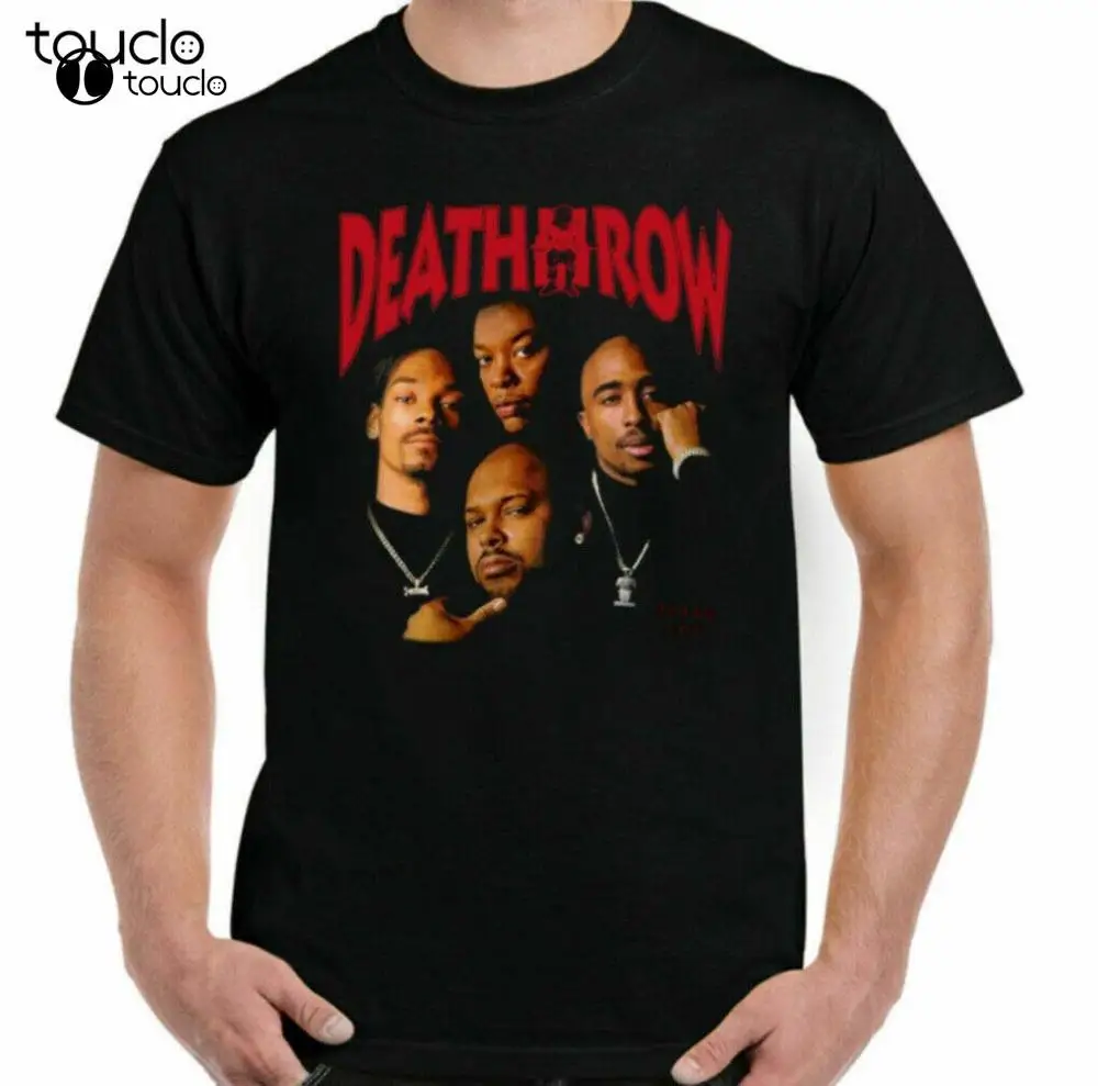 Death Row Record Tupac 2Pac Shakur Snoop Dogg Dr. Dre Nwa T-Shirt Custom Aldult Teen Unisex Digital Printing Tee Shirts Xs-5Xl