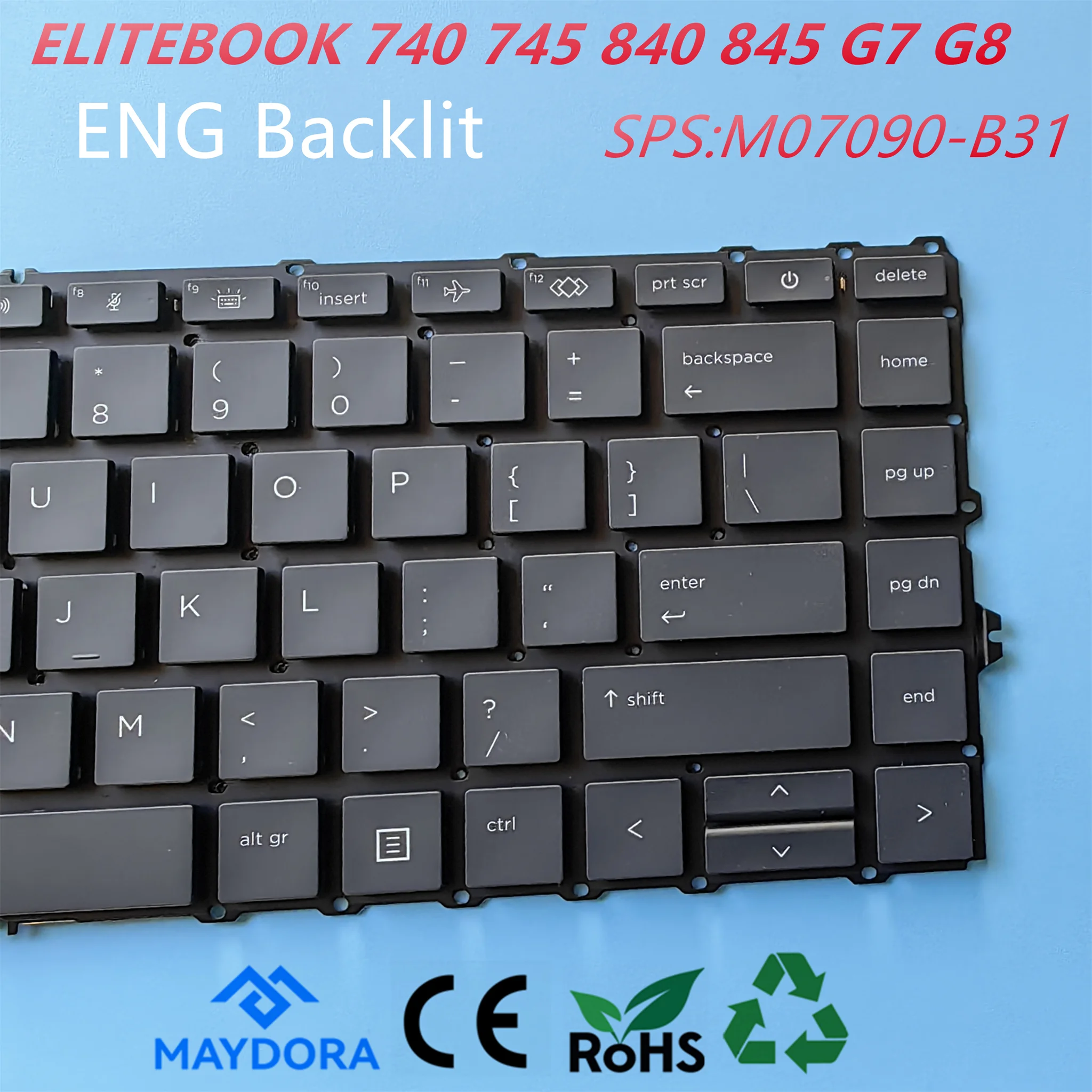 Новая оригинальная клавиатура GR Германия и США для ноутбука HP ELITEBOOK 840 845 740 745 g7 g8