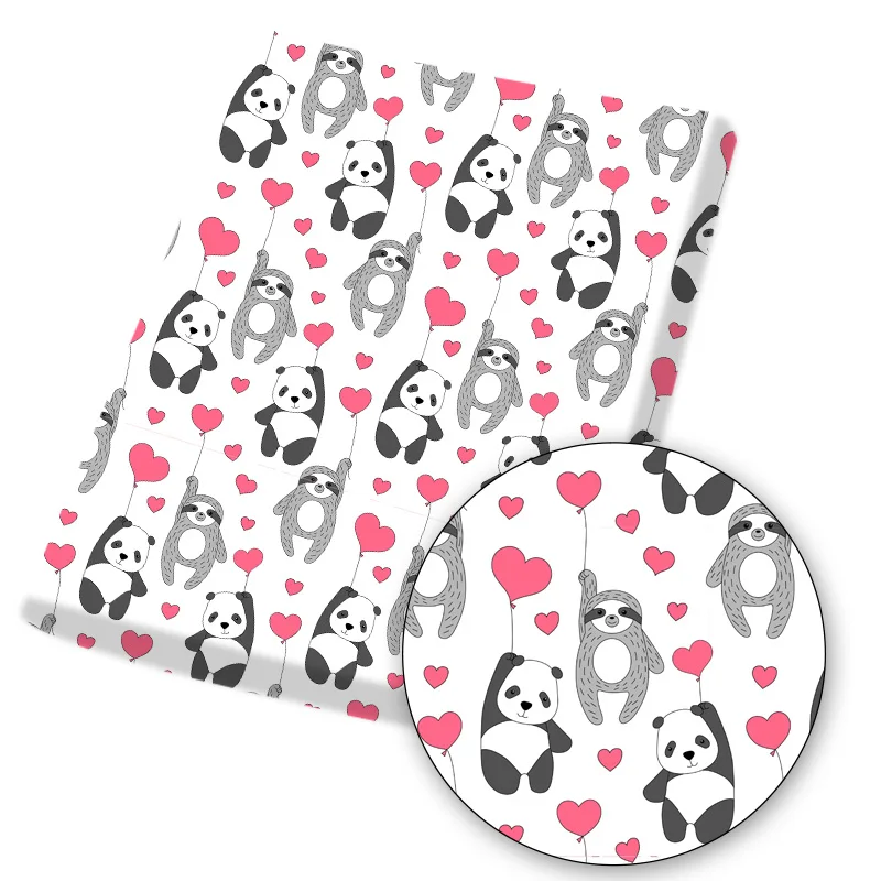 

Polyester Cotton Fabric for Sewing Designer Fabric for Dress Valentine's Day Love Printed Cloth Sheets Handmade Mask 45*145cm/pc