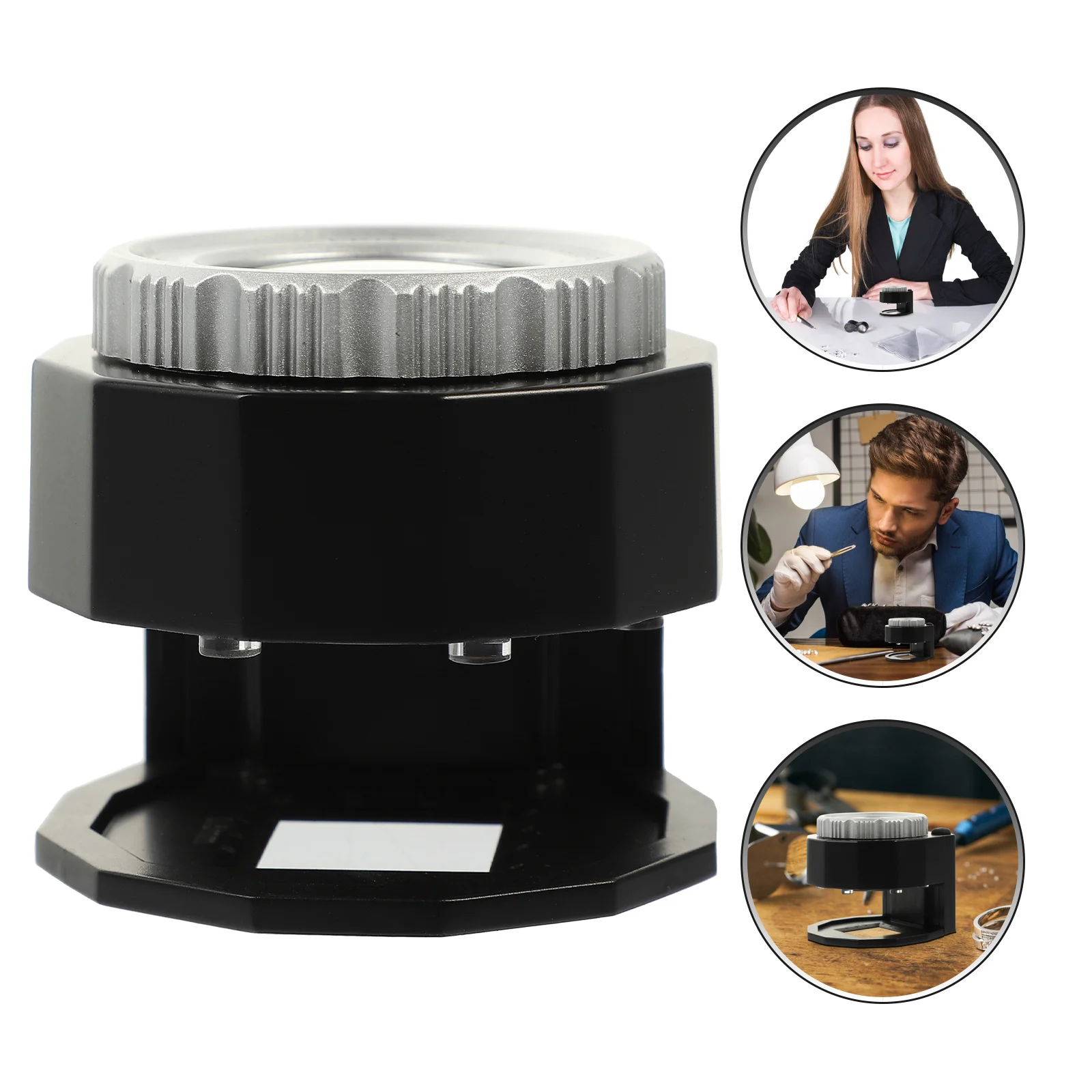 

Magnifier Withlight Jewelry Loupe Portable Lens Led Magnifyingfor Lamp Illuminate Jewelers Handheld Eye Glass Lighted Dual