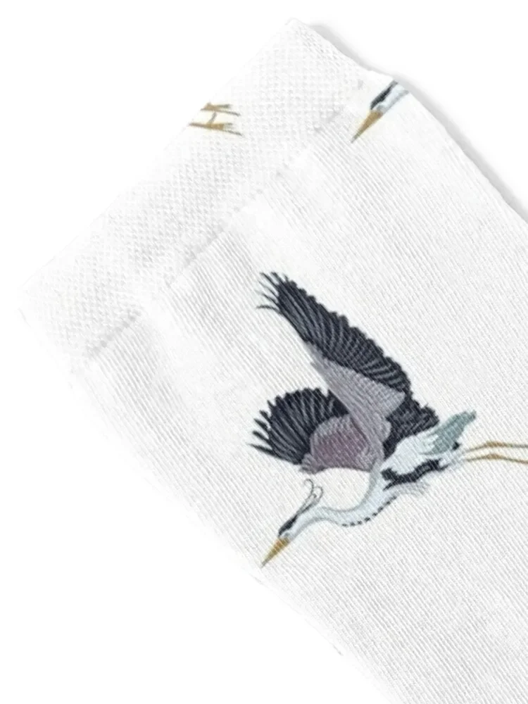 Носки Flying Blue Heron Wildlife Bird аргентинские снежные женские носки мужские
