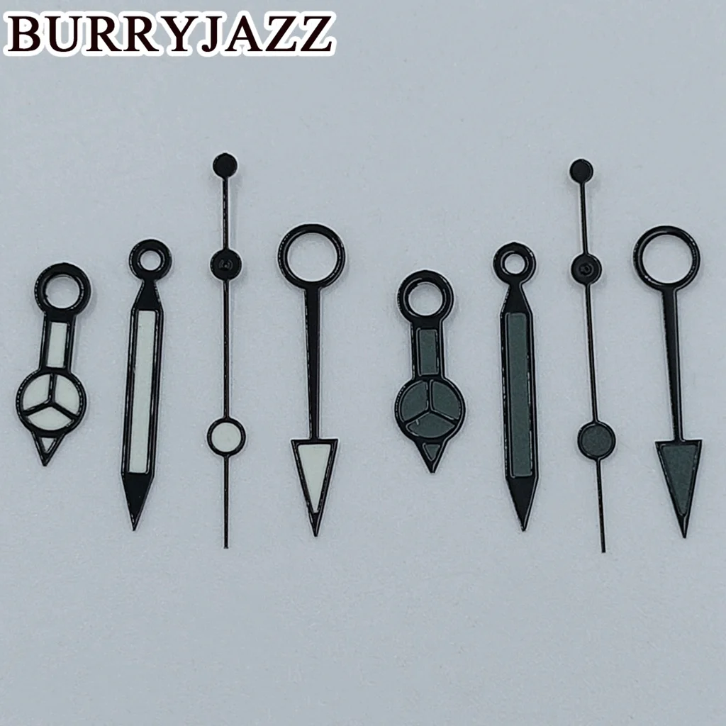 Часы BURRYJAZZ NH34 NH34A GMT черные/черные серые зеленые светящиеся стрелки