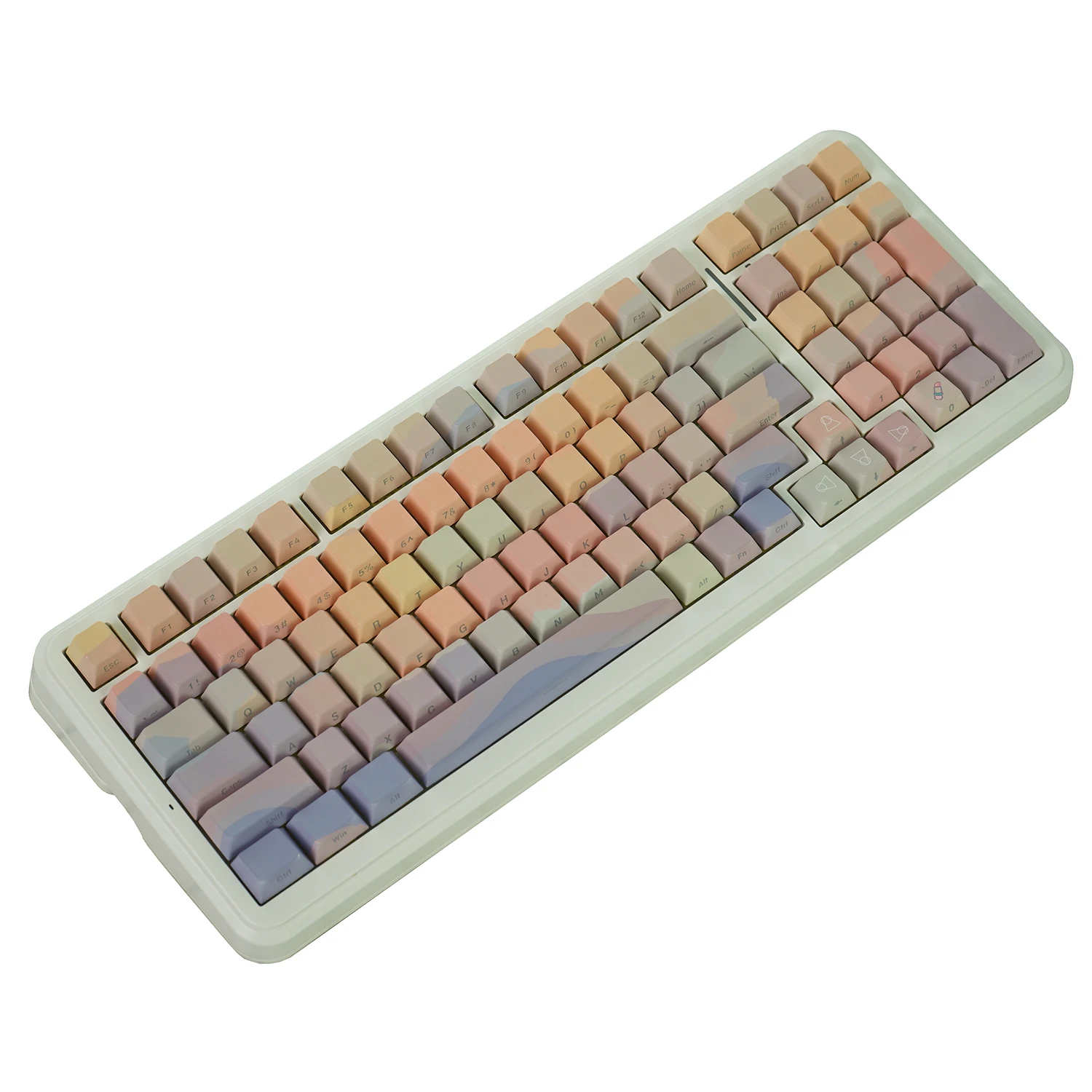 NPKC 137 клавиш Dopamine Cherry Profile Колпачки для PBT с боковой подсветкой двойной стрелкой