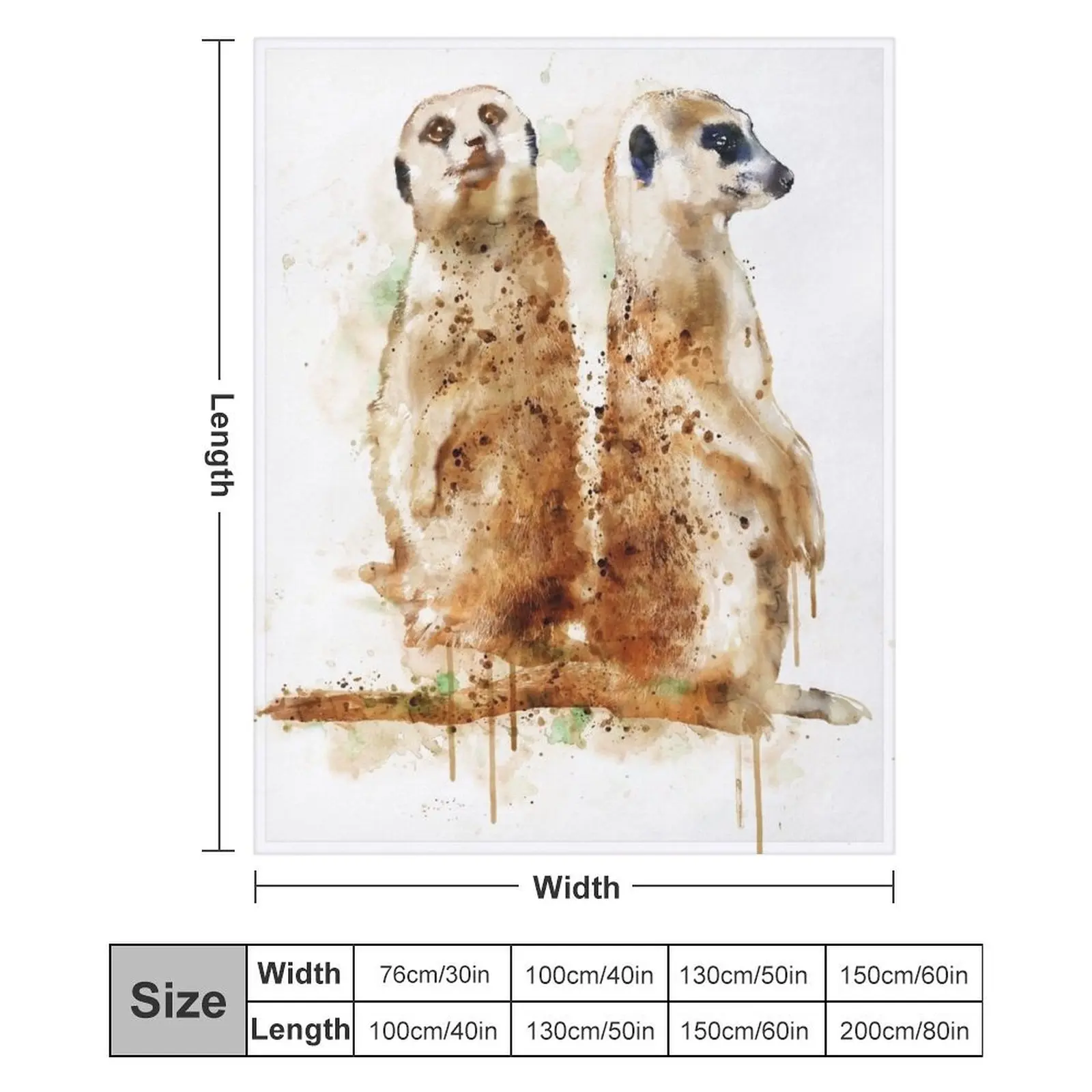 Одеяло Meerkats на Хэллоуин волосатое милое клетчатое теплое зимнее одеяло одеяла