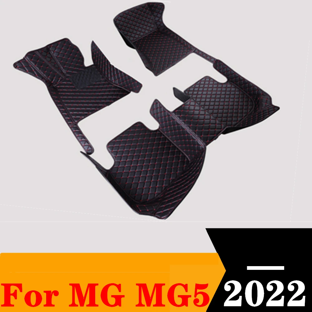 

Sinjayer Waterproof Leather Custom Fit Car Floor Mats Front & Rear FloorLiner Auto Parts Carpet Mat For MG MG5 2022
