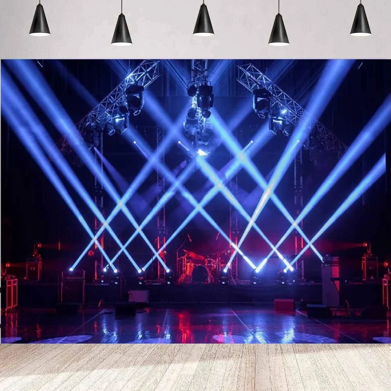 Фон для фотосъемки с концертной сценой прожектор музыкальная ночная группа
