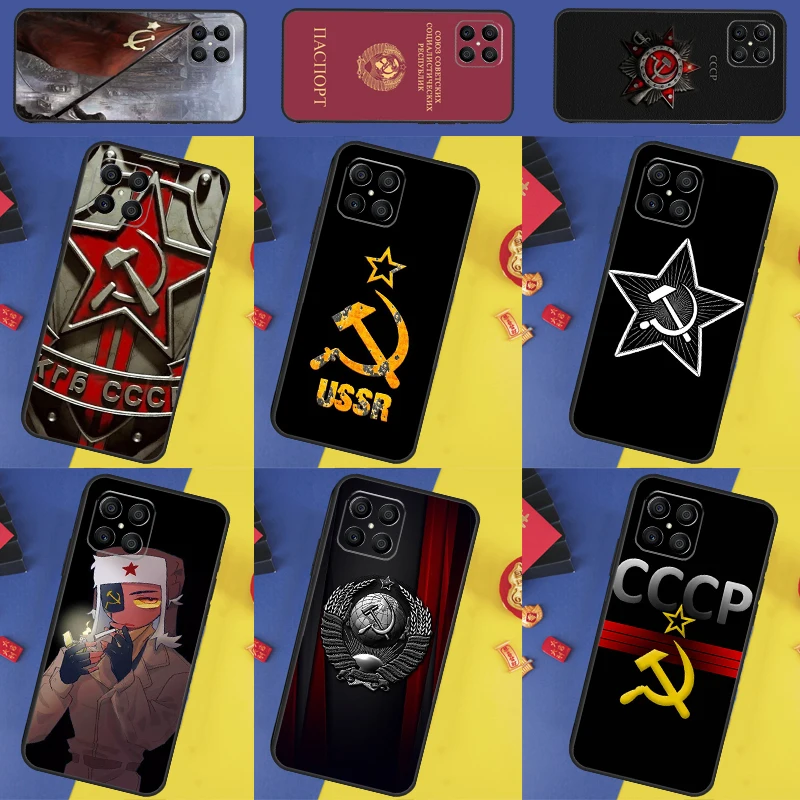 Чехол с флагом Советского Союза СССР для Honor X8b X9b X9c X9a X8a X8 X9 50 70 90 Lite 200 Magic 7 5 6 Pro Cover