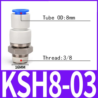 

Пневматические поворотные фитинги, прямой быстрый соединитель NPT M5 1/8 1/4 3/8 1/2, резьбовой нажимной фитинг 6 мм 8 мм 10 мм 12 мм