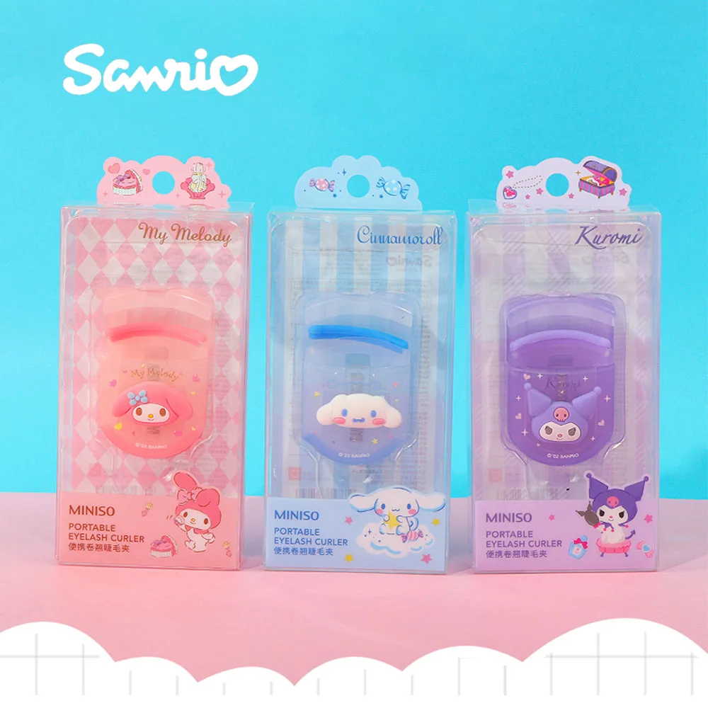 

3 Styles Sanrio Eyelash Clip Melody Kuromi Cinnamoroll Kawaii Eyelash Curler Beauty Curling Makeup Tool Curler Anime Girl Gift
