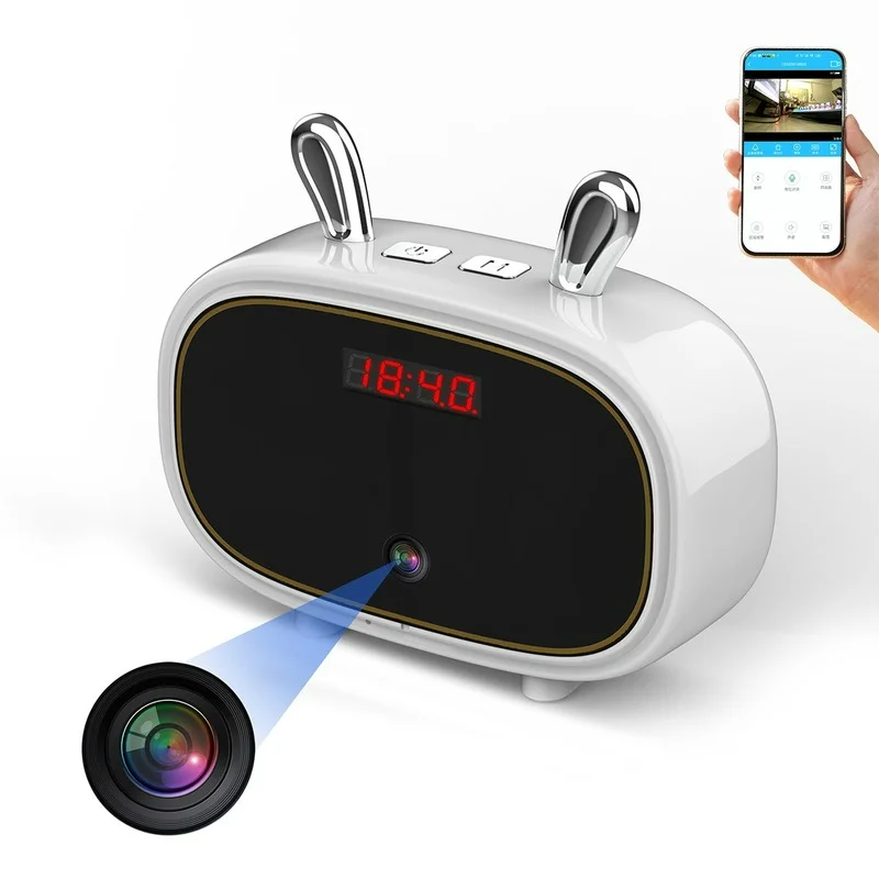 

1080P Baby Monitoring Miniature Camera Wireless WiFi Clock Camera Home Security Nanny Camera with Night Vision Motion Detection