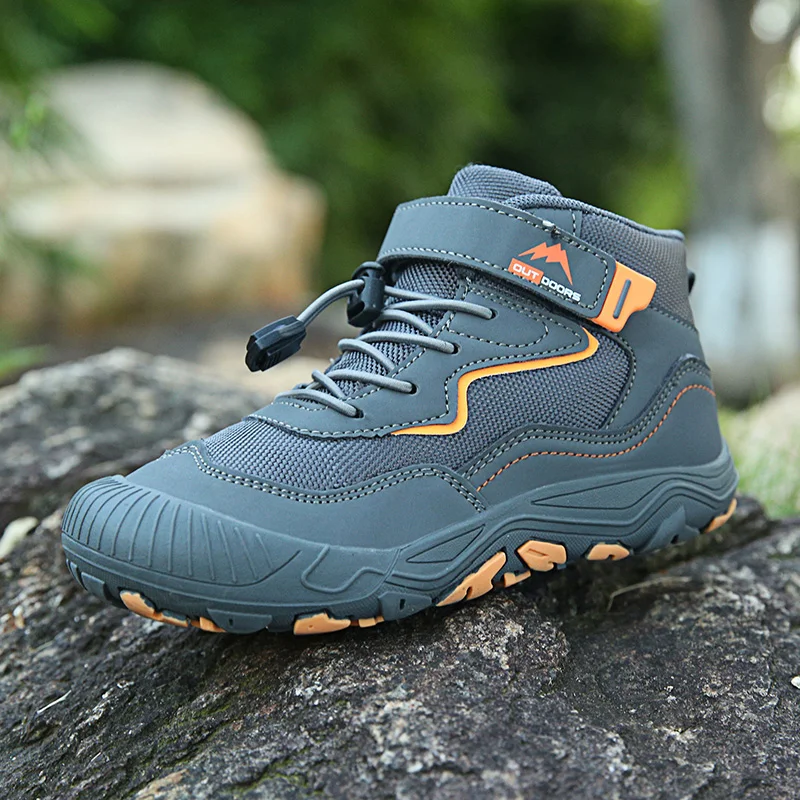 Children Outdoor Sports Shoes Anti-collision Kids Hiking Shoes Girls Footwear Non-slip Boys Teenager Trekking Climbing Shoes