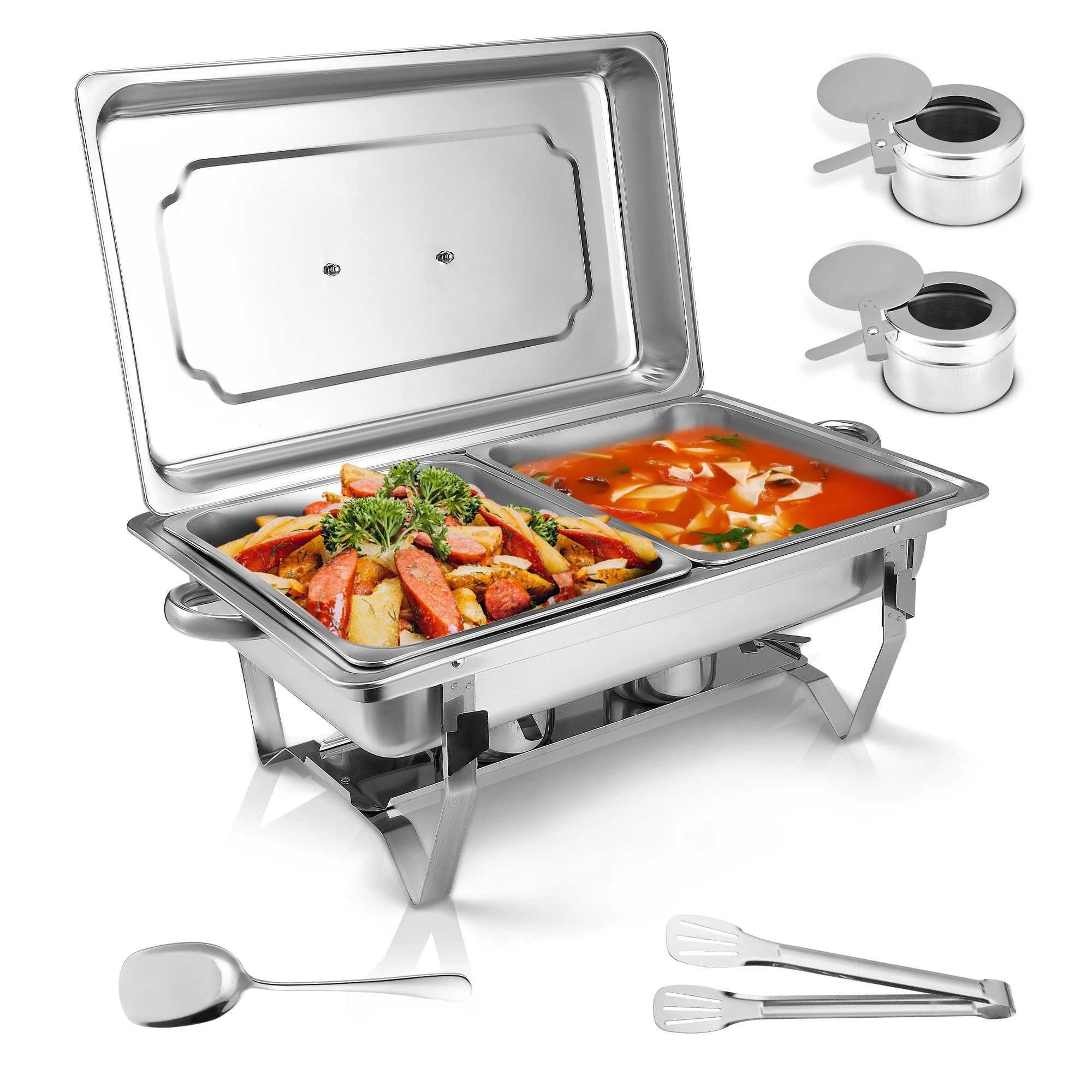 9л складная квадратная шведская плита из нержавеющей стали набор посуды