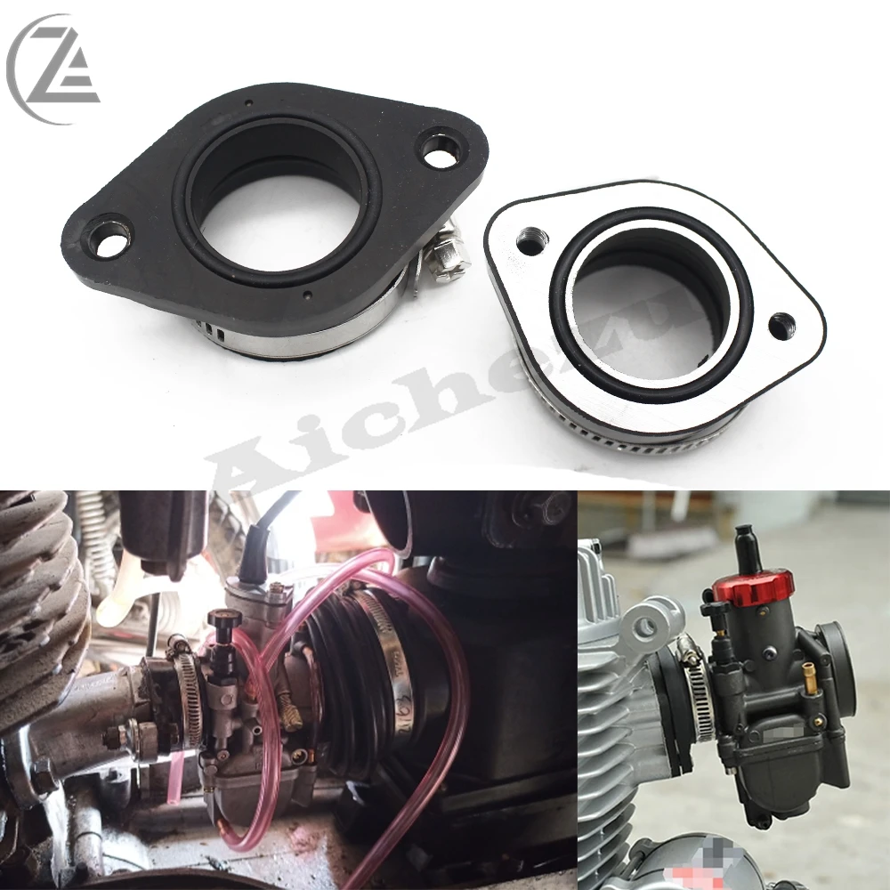 

ACZ Motorcycle Rubber Carburetor Adapter Inlet Intake Pipe Dirt Bike for MIKUNI OKO KOSO KEIHIN 28 30 32 34 PE28mm PE30mm
