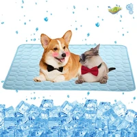 dog cooling mat summer breathable pet cat self cooling pad folding chair floor mat multi size for small medium large dogs cats