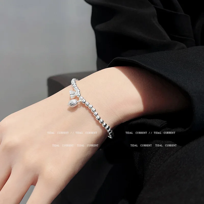 

Korean LuxuryLotus Lotus Root Beads Friends Hippie Charm Love Pandora Bracelet for Women Jewelry Gift Free Shipping Items Boho