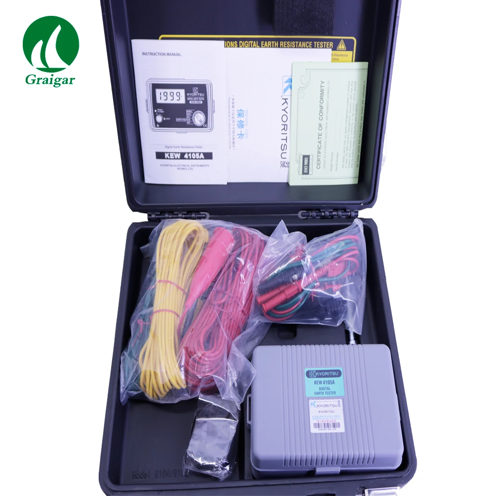 

KEW4105A-H Digital Earth Resistance Tester Range 0-20/200/2000OHM Kyoritsu 4105A-H