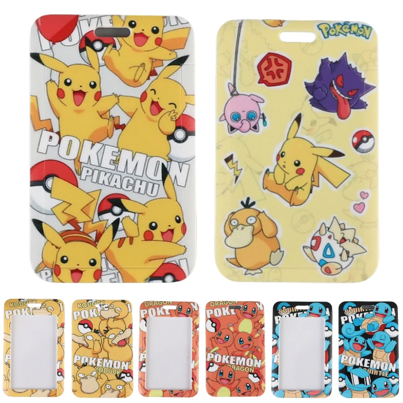 Милый держатель для удостоверения личности Pokemon Pikachu идентификационный значок