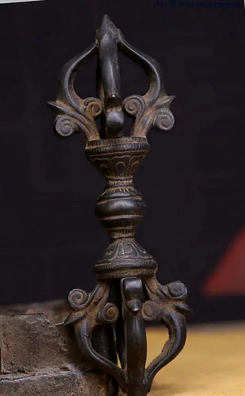 

Старинная фотография из чистой бронзы, резная статуя Dorje Phurpa Vajra FaQi