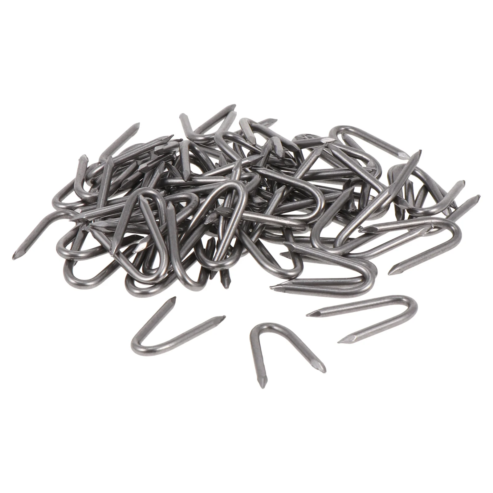 

70pcs Cable Staples Grass Lawn Turf Peg U-shaped Gardening Nail Lawn Fixer Garden Ground