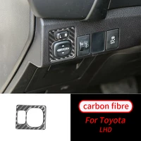 for toyota corolla 2014 18 real carbon fiber side view mirror switch sticker trim car interior accessories car interior supplies